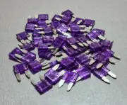 50Pcs 3A PURPLE Mini Blade Fuse