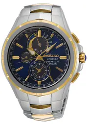 Seiko Coutura Perpetual Solar Blue Face Men's Watch