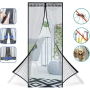Magnetic Screen Mesh Door Curtain Durable Heavy Duty Mosquito Net Bug Hands Free