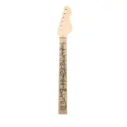 24 Frets Guitar Neck Maple Fretboard Vine Inlay Bolt on Neck for Guitar Parts