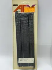 2x AURORA AFX COBBLESTONE HO SLOT CAR 9" Track #2506 - NOS