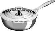 Le Creuset Tri-Ply Stainless Steel Saucier Pan, 2 qt.