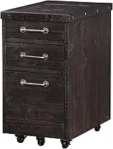 Modus Rolling File Cabinet, Pine, Café