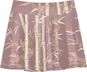 [FRODOTGV] Rose Gold Trees Athletic Skirt Girls with Built in Shorts Active Skort for Girl Scort Skirt for Kids