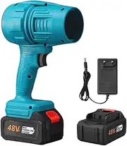 Seese Pro Turbo Jet Blower, Handheld Cordless Super Power Air Duster with Charger, Car Snow Blower for Outdoor Car Cleaning, Patio Cleaning, Lawn Care, Blowing Leaves, Dust Removal(Blue)