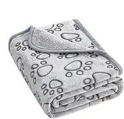 Qzdtue Soft Dog Blankets for Small Dogs, Puppy Blanket, Cute Pet Blanket for Dog, Cozy Puppy Blankets, Fleece Pet Blankets, Lightweight Dog Blankets, Paw Design Puppy Blanket, Washable Dog Blankets