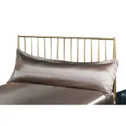 Bedsure Satin Cooling And Silky Long Double Pillow Cover With Envelope Closure-Beige Gold