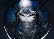 Anime men green eyes robot short hair white frontal Playmat Gaming Mat Desk