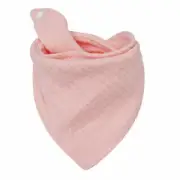 Handmade Baby Bandana Cotton Muslin Dribble Bib - Pink