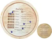Dice Throwing Tray, Dice Game Tray - Dice Game with Fun Wooden Dots | Dice for Family, Board Game for Adults and Children, Board Games, Includes Six Dice