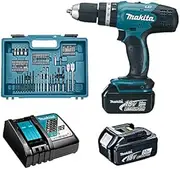 [Makita] DHP453RFX4 Percussion Drill Battery 18V LXT 42Nm 2x3.0Ah 74 Accessories