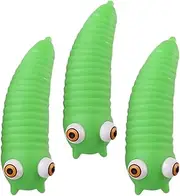 ERINGOGO 3pcs Pinch Music Sensory Slug Fidget Textured Caterpillar Caterpillars Caterpillar Stress for Stress Green