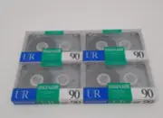 *NEW Maxell UR-90 Normal Bias Type 1 Cassette Tapes SEALED 4 Blank 90 Min Tapes