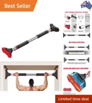 Doorway Pull Up Bar and Chin Up Bar, Upper Body Workout Bar No Screw Installa...