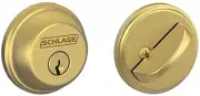 Schlage Deadbolt Satin Brass Single Cylinder Deadbolt