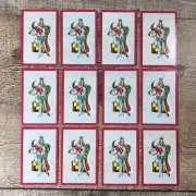 12 Single Swap Playing Cards Flamboyant King Sword Falcon Collect Craft Trade