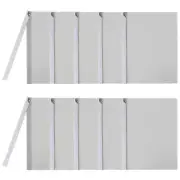 10 Pcs Report Covers with Swing Clip, Plastic Presentation Folders, Grey