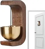 Doorbell Chime - Wooden Door Chime | Decorative Magnetic Loud Door Bell | Handmade Decorative Harp | Welcome Doorbell for Refrigerator, Iron Doors, Small for Home, Store, Restaurant