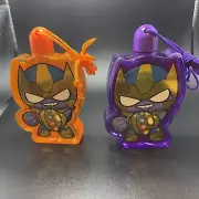 Marvel Avengers Black Panther Chibi Refillable Pop Bubbles Purple / Orange Color