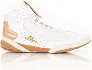 [ScrapLife] | Ascend One Bo Nickel Signature Model Wrestling Shoes | White & Gold