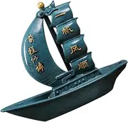 GARVALON Sailboat Resin Ornament Retro Decor Beach Table Decor Home Sailboat Model Ocean Decorations Tabletop Miniatures Sea Decor Nautical Sailboat Delicate Sailboat Adornment