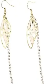 [SAFIGLE] 1 Pair Butterfly Wing Earrings Girl Earring Tassel Ear Pendant Tassel Ear Dangle Long Earring Ear Accessories Tassel Earring Butterflies Wings Ear Pendant Ear Jewelries