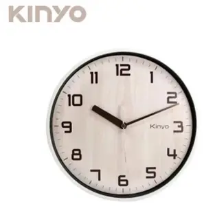 【KINYO】2件組 11吋北歐風木紋掛鐘 壁掛時鐘(超靜音/無滴答聲)