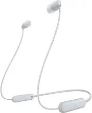[Sony] WI-C100 Wireless in-Ear Bluetooth Headphones with Built-in Microphone, White