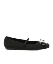 Square toe ballet flats US8.5 Black