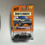 1997 MATCHBOX SUPERFAST #72 BLACK '97 FIREBIRD FORMULA RAM AIR NEW ON CARD