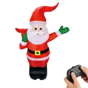 Self-Inflatable Running Santa Claus With Remote Control Christmas Inflatables Outdoor Decoration