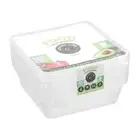80 x Reusable Food Containers Plastic Lids 950ml Take away Meal Prep Lunch Box