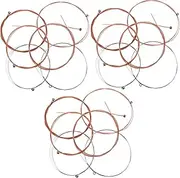 NULYLU 3 Sets Acoustic Guitar Strings Set of Stainless Steel String Kits for Folk Classical Guitars Easy Installation for All Guitarists Versatile Musical Instrument Accessories