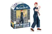 Archie McPhee Rosie The Riveter 13cm Vinyl Action Figure Kids Children Toy 3+