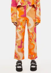 [Another Girl] Psychedelic Floral Jeans