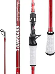 One Bass Fishing Rod, Spinning & Casting Fishing Pole with 30 Ton Carbon Fiber
