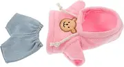 Kisangel Set Plush Stuffed Animal Accessories Doll Hoodies Dress up Supplies Hooded Plush Sweaters Plush Bear Sweater Stuffed Animal Hoodie Hooded Outfits for Dolls Cloth