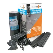 Blue Mountain Mesh Aluminium Gutter Mesh CGI 10m Kit Slate Grey