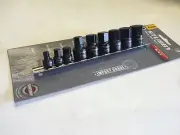 Titan 16140 9 Piece 1/4" Drive Stubby Sae Hex Bit Socket Set