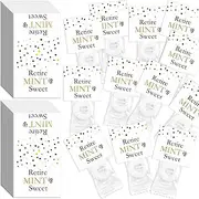 Humyoun 200 Pcs Retirement Party Favors Retire Mint Is Sweet Candy Favor Stickers Individually Wrapped Mint Toppers Retirement Gifts Tags Decoration for Guests (Mints Not Included)