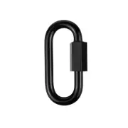 Black Coated Quick Link Chain Rope Cable Strap Connector 3/16" : 50 &100 pcs