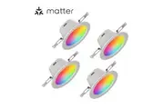 Nanoleaf Essentials Colour Smart LED Downlights (Matter Compatible) 4 Pack