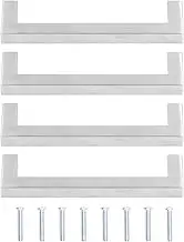 4Set Cabinet Handles,201 Stainless Steel Cupboard Pulls Hardware Drawer Pulls Door Handles Pull for Kitchen Dresser Drawer Bathroom﻿ (12 * 12 * 160)