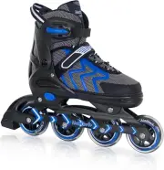 Adjustable Inline Skates for Adults and Teens, Outdoor & Indoor Blades Roller Sk