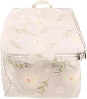 FONDOTIN Large Capacity Storage Bag for Clothes Blankets Home Luggage Bag Toy Storage Box Cotton Material Zipper Handles