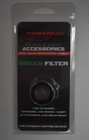 Powertac Flashlight Accessory Green Filter 25mm Mount For ES Series FIL-GRE5