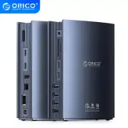 ORICO 15 in 1 Thunderbolt 3 Dock Dual MonitorDual 4K@60Hz Display, DP1.4 for Mac