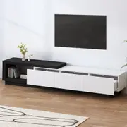 ALFORDSON 190-280cm Extendable Entertainment Unit TV Cabinet Stand Storage Shelf