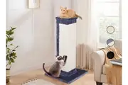 BEASTIE 92cm Cat Tree Cat Scratching Post Scratcher Furniture Single Pole Grey