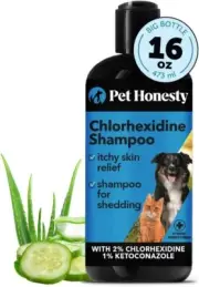 Chlorhexidine Cat & Dog Shampoo, for Allergies, Itching, Dog Skin and Coat Suppl